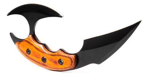 Faca Karambit Drakat Escorpião Fulltang Defesa Sobrevivência Cor Preto