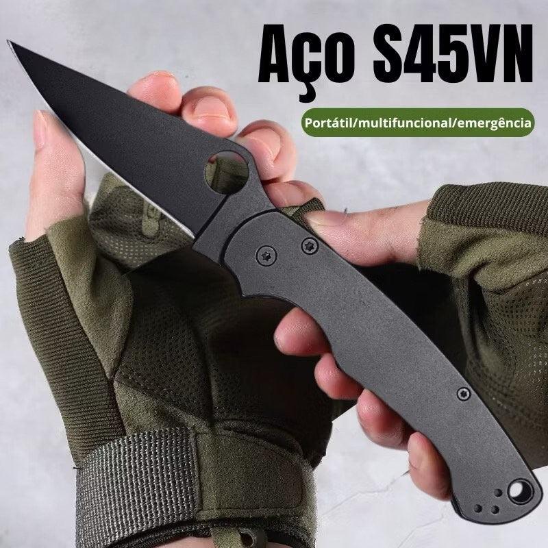 Canivete de Alta Performance Spider - Aço Premium S45VN com Trava e Clip