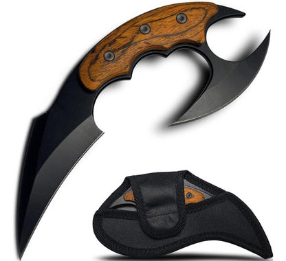 Faca Karambit Drakat Escorpião Fulltang Defesa Sobrevivência Cor Preto