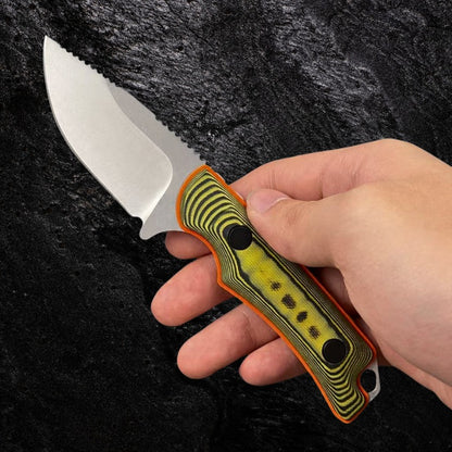 Faca Viper Profissional Compacta Aço 8Cr13MoV com Cabo G10 e Bainha Kydex
