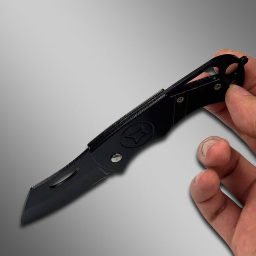 Canivete CF-201 Eclipse Utilitário Compacto Aço Inox Integral Blackout