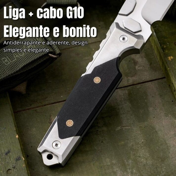 Faca Espírito da Mata Lâmina Bruta em Aço M390