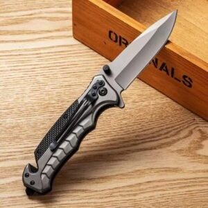 Canivete FA46 Vanguard Profissional Aço Inox com Cortador de Cinto e Quebra Vidros