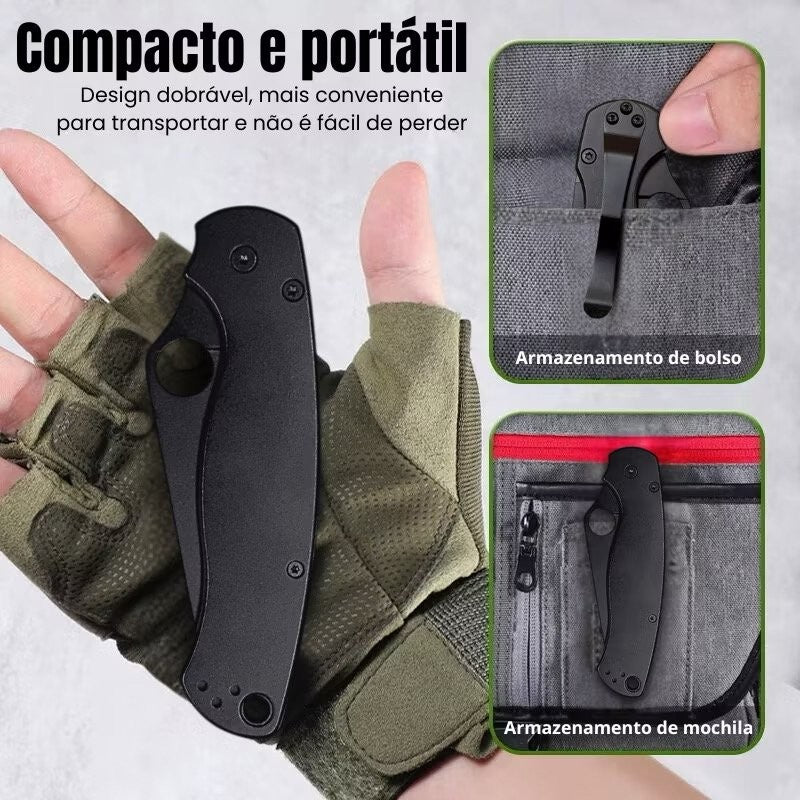Canivete de Alta Performance Spider - Aço Premium S45VN com Trava e Clip