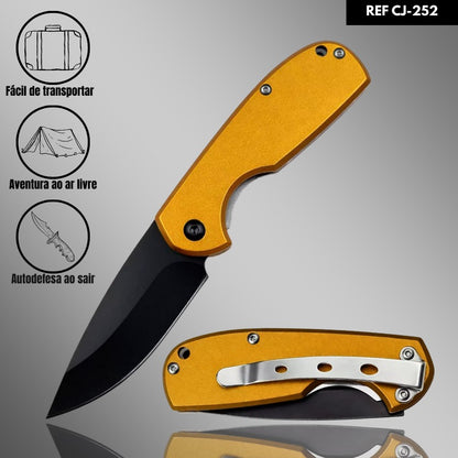 Mini Canivete Manual CF-252-A: Aço Inox e Liga de Alumínio
