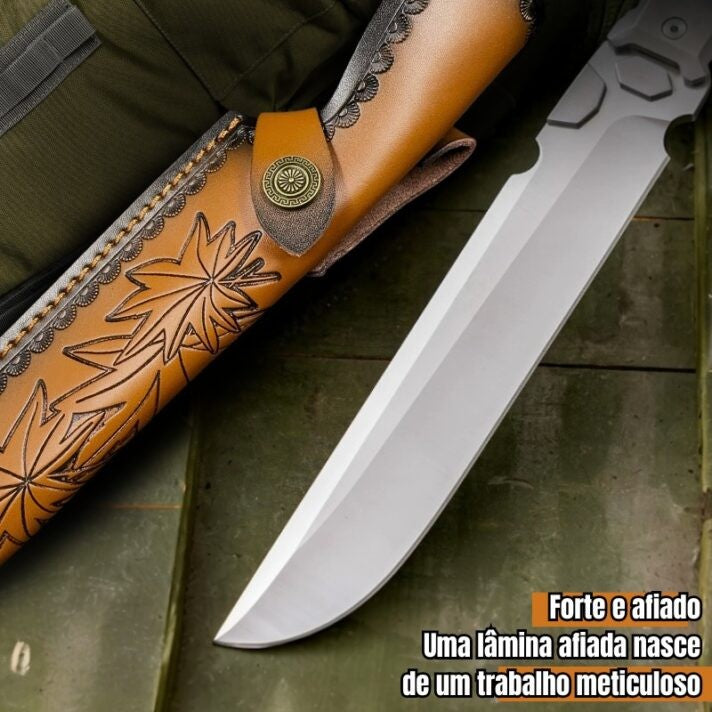 Faca Espírito da Mata Lâmina Bruta em Aço M390