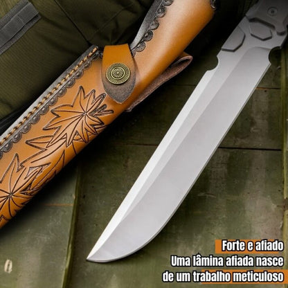 Faca Espírito da Mata Lâmina Bruta em Aço M390